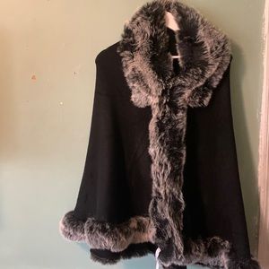 This and that fur poncho from Cracker Barrel